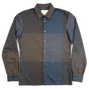 Stephan Schneider Womens Flannel Shirt Sz 3 Large Long Sleeve Button Up Belgium